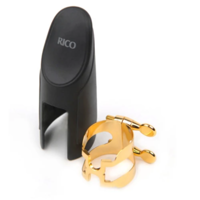 Rico Gold Plated H-Ligature & Plastic Cap for Otto Link Metal
