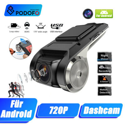 Auto DVR Kamera HD 720P Video registrator USB Nachtsicht Dash Kamera für Android