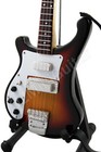 Miniature Guitar Paul McCartney THE BEATLES Bass Maple Glo & Strap