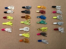 2" Solid Body Flared Skirt Crappie Tube Jigs, 100 pack, Choose Color, USA Made