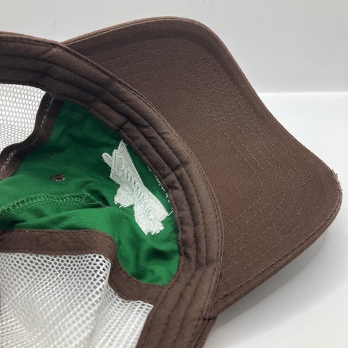 BUDWEISER Mesh Snapback Trucker Hat OSFM Green Cap Side Stripes K Products - Picture 5 of 7