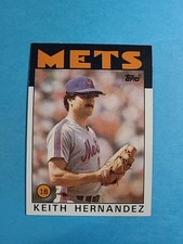 Keith Hernandez 1986 Topps Baseball Card # 520 J8710