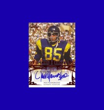 Jack Youngblood 2013 Leaf Sports Heroes RED Autograph AUTO #'d 3/5 Rams Gem Mint