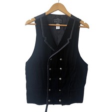 Historical Emporium Mens Velvet Steampunk Waistcoat Vest M Victorian Regency