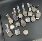 Lot of 15 Vintage Men’s Watches – For Parts / Repair