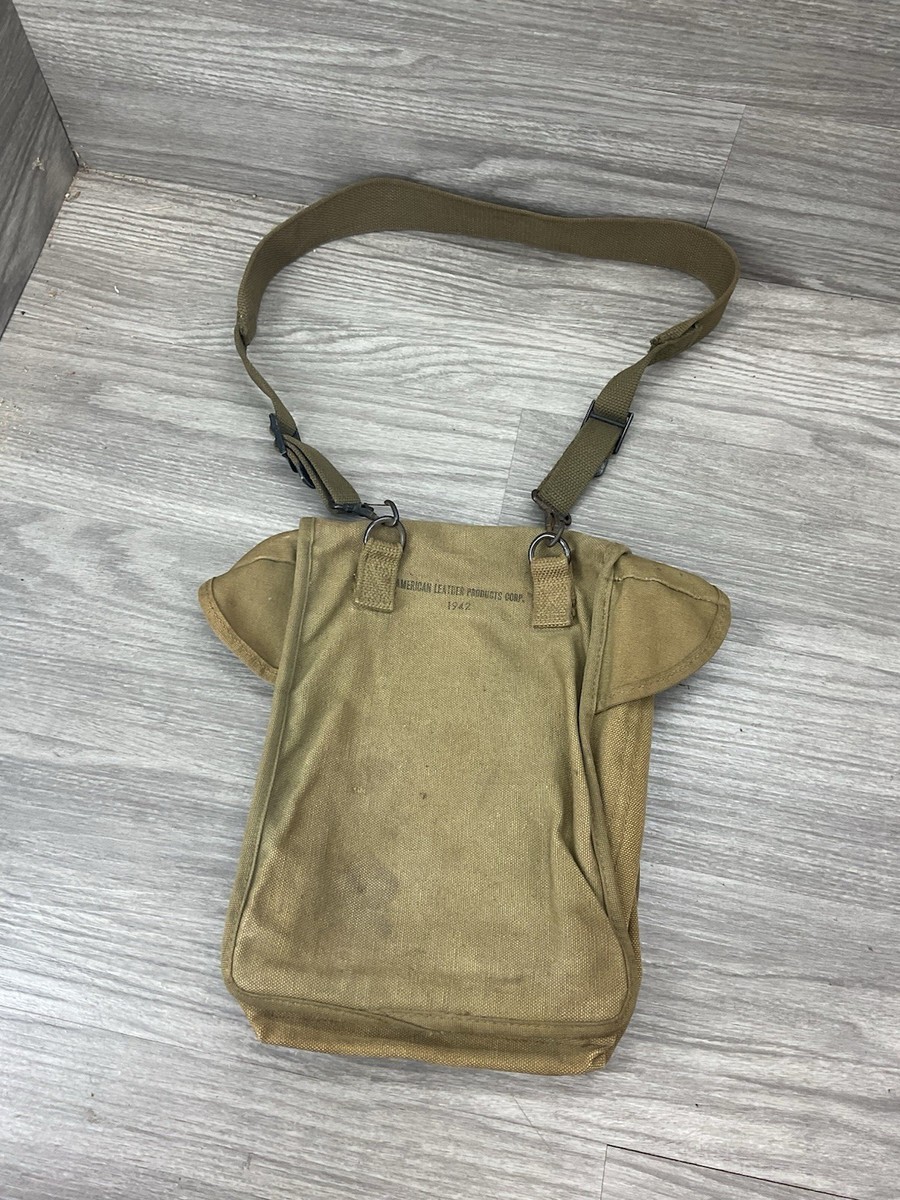 Vintage WW2 US Army Bag Sack Satchel Vintage map case 1942 | eBay