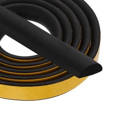 6.6FT Solid Rubber Weather Stripping, Self Adhesive EPDM Seals