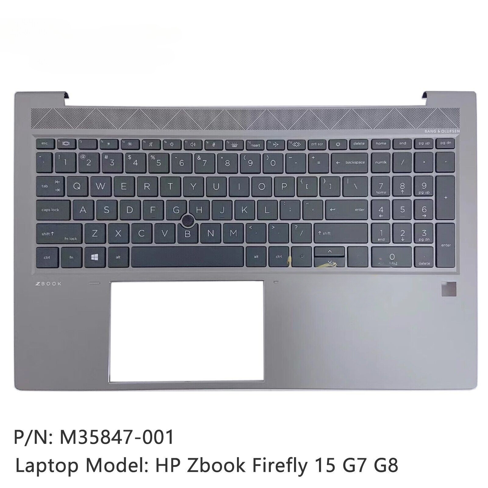 New For HP ZBook Firefly 15 G7 G8 Palmrest US Backlit Keyboard Cover M35847-001