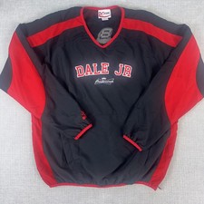 Nascar Mens Dale Earnhardt Jr Windbreaker Budweiser Vented Black Racing Medium