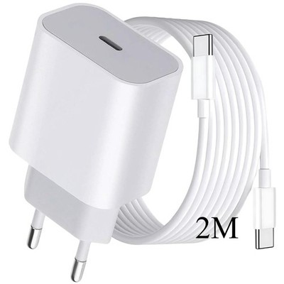 20W Ladegerät +1/2M ladekabel für iPhone 15 16 Plus/Pro/Pro Max USB C Adapter