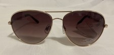 OSCAR By Oscar de la Renta Aviator Sunglasses Model 3060-770 Gold Brown