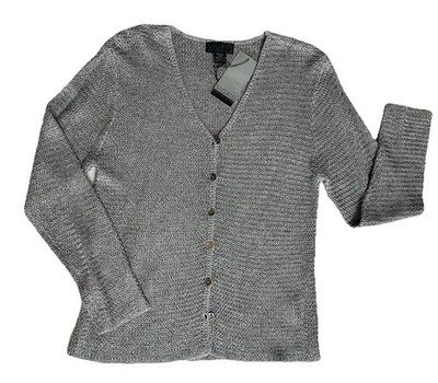 NEW Sigrid Collection Cardigan City Vibes Women s Sweater Heather Grey Sz PM