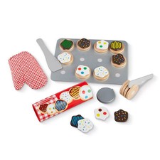 Melissa Doug Slice and Bake Wooden Cookie Play Food Set