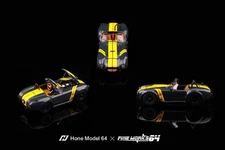 1/64 Fine Works SHELBY COBRA 427S/C Hone Model 64x Open Top Green&Yellow Diecast