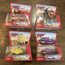 Disney Cars Full Set Of 4 Lightning McQueen, Mater, Luigi, Ramone