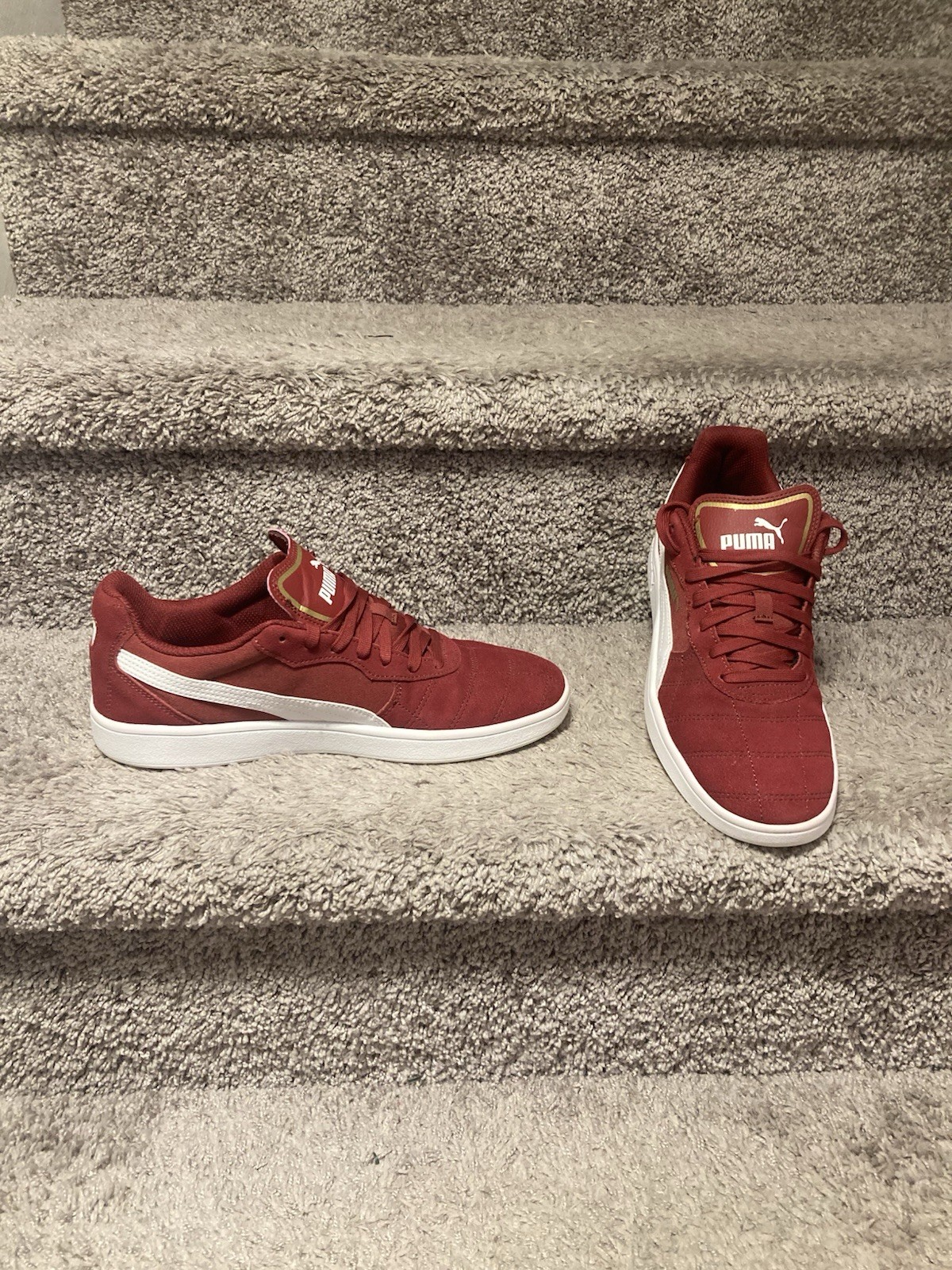 Puma Astro Kick (369115-07) Red Suede Low Top Lace Lifestyle Sneakers Men’s 10