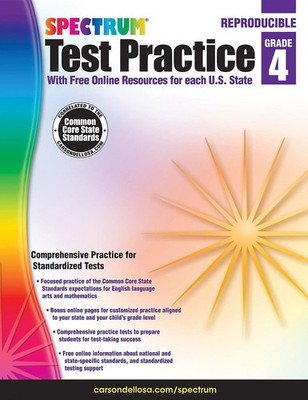 Carson Dellosa Spectrum 4th Grade Test Practice Workbook All Subjects, Ages ...