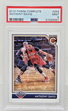 2016 Panini Complete ANTHONY DAVIS Basketball Card PSA 9 MINT Pop 1