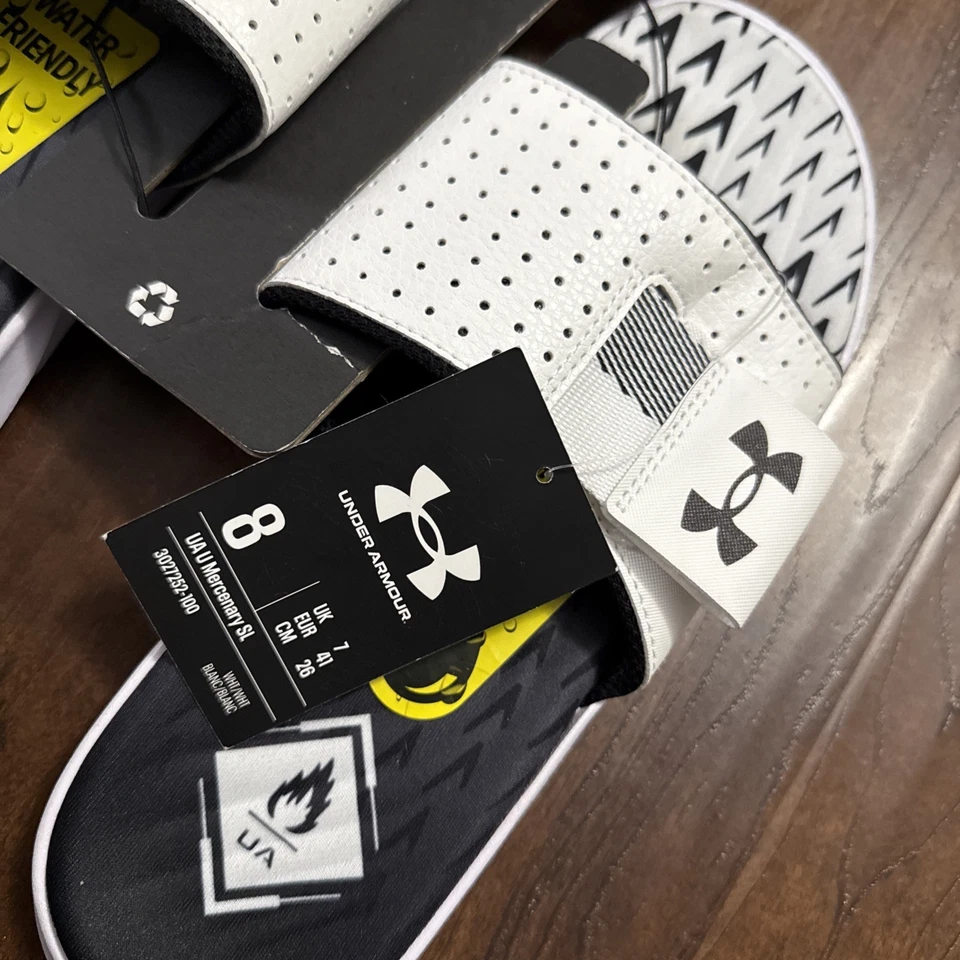 Nuevo con etiquetas Under Armour Mercenary Slides Azul 3027252-100 Unisex Talla 8 Foto 4 de 4