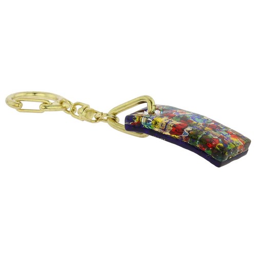 GlassOfVenice Murano Glass Colors Stick Keychain - Golden Meadow - Picture 2 of 4