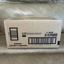 U by Kotex Security Super Unscented Tampons 96 Count (6 Boxes Of 16) Sealed