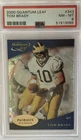 TOM BRADY 2000 QUANTUM LEAF #343 PSA 8 NM-MT RC ROOKIE GOAT HOF