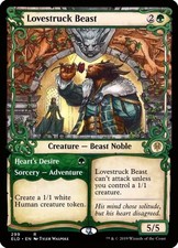X 1 Lovestruck Beast Showcase NM-M Throne of Eldraine Rare 299 MTG Magic
