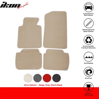 99-06 E46 M3 Floor Mats Carpet Front & Rear Beige 4PC - Nylon FOR: (BMW)