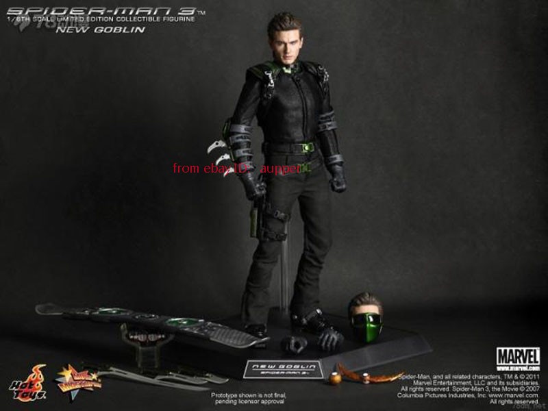 Hot Toys Spider-Man 3 New Goblin James Franco Figure for sale