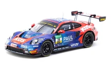 Tarmac Works 1/64 PORSCHE 911 GT3 R DTM 2023 #24 GUVEN Die Cast Model -BLUE-