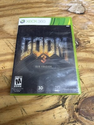 DOOM 3 BFG EDITION VIDEO GAME COMPLETE - MICROSOFT XBOX 360