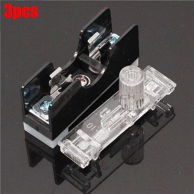 3Pcs FS101 10A Fuse Socket Applied With Indicator Light Din Rail Mounted 6 *le