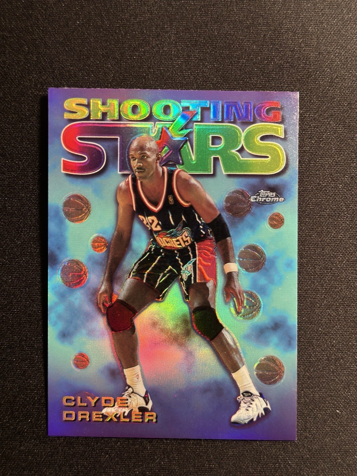 1997-98 Topps Chrome - Season's Best Shooting Stars Clyde Drexler #10 Refractor