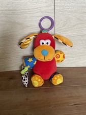 Juguete de peluche de colección raro Lamaze Baby Einstein cachorro chirrido sonajero chirrido 13,5"