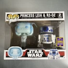 Funko POP! Star Wars (Holographic) Princess Leia & R2-D2 2017 Summer Convention