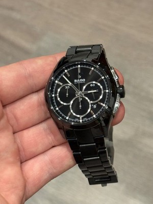 Rado Hyperchrome R32275152 45mm Black Ceramic/Stainless Steel Case with Black...
