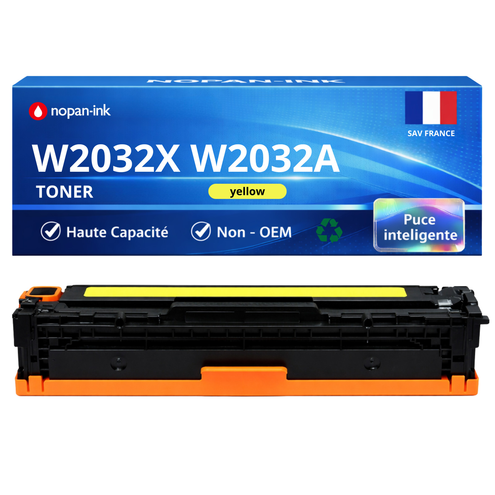 Toner 415X jaune W2032X de 6000 pages aux couleurs éclatantes et durables