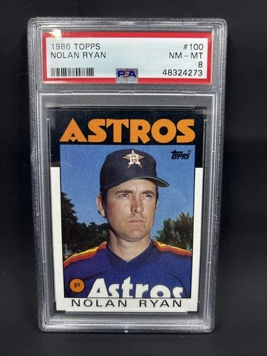 1986 Topps - Nolan Ryan #100 PSA 8