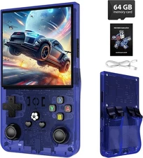 R36 Max 4 Inch IPS Screen Open Source Retro Pocket Handheld Video Game Console