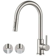 Kitchen Faucet with Pull Down Sprayer, Classic Single Hole Kitchen Sink Fauce...