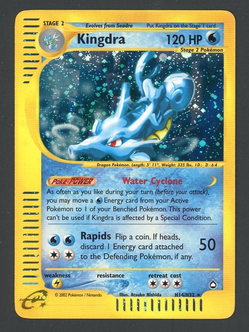 LP Kingdra Aquapolis H14/H32 Pokemon B12