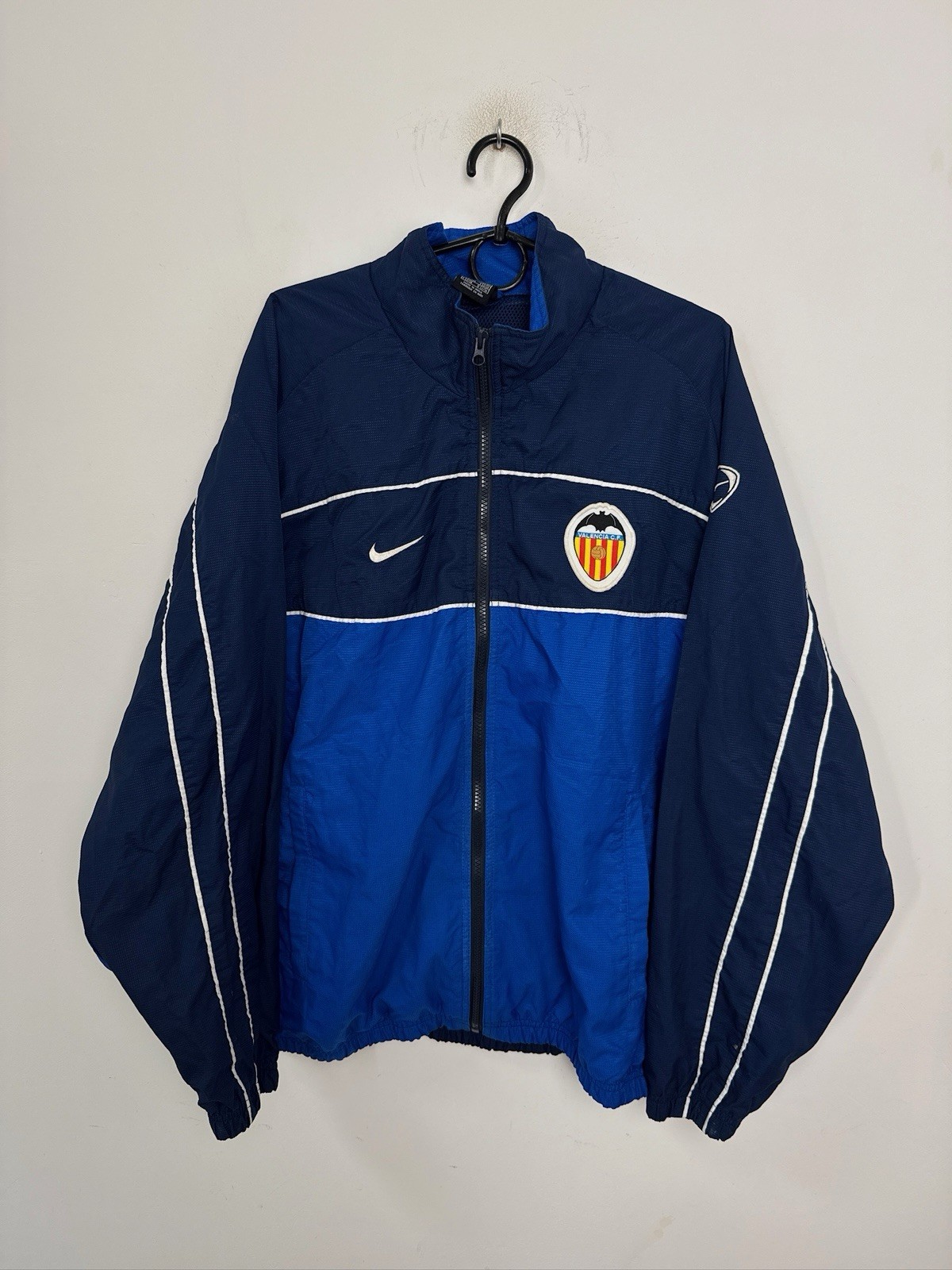 SACAI X NIKE GIACCA CALCIO ALLENAMENTO VALENCIA 2001 2002 NIKE MAGLIA VINTAGE TAGLIA L