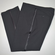 JOS A BANK Traditional Fit Tuxedo 100 Wool Black Formal Dress Pants 34 x 30