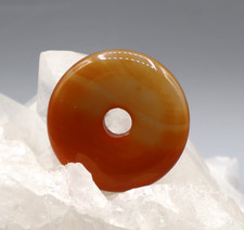 CARNEOL KARNEOL Anhänger Donut ca 35 mm Edelstein-Anhänger e3