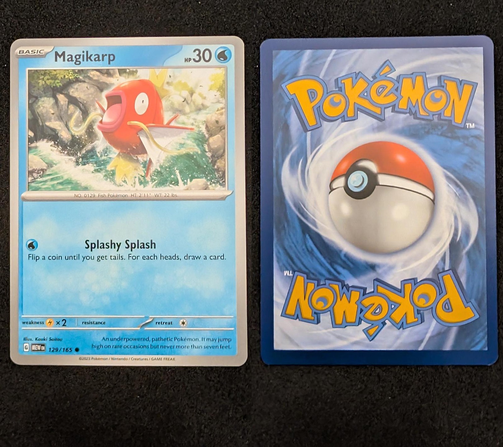 Magikarp 129/165 Common 151 Pokemon Near Mint