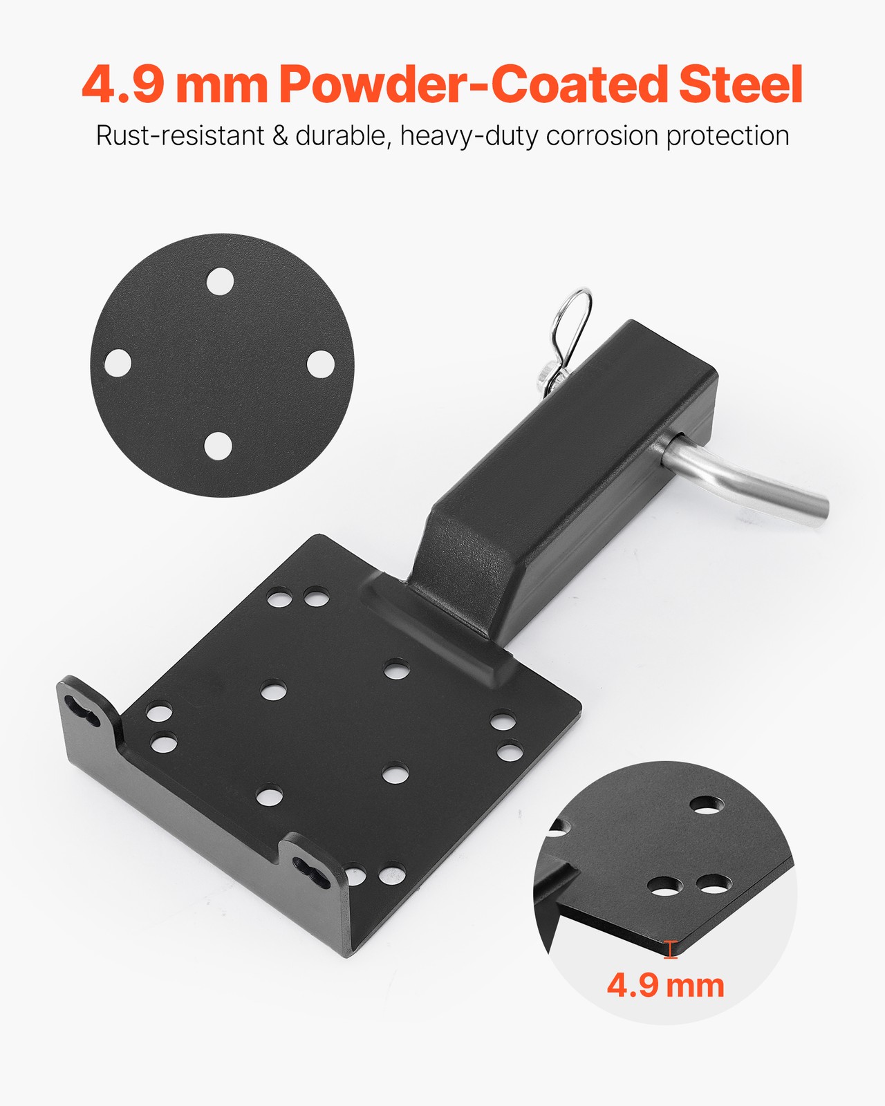 VEVOR Winch Mount 3600 lbs Trailer Hitch Winch Mount with 2-inch Receiver