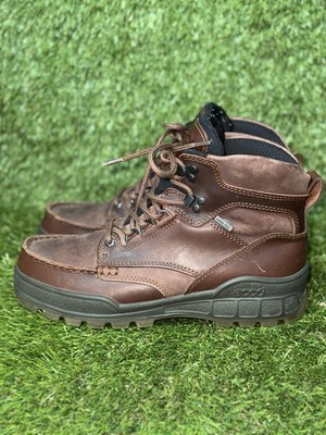 ECCO Men's Size 8 Track 25 Gore-Tex Leather Boots Shoes Brown