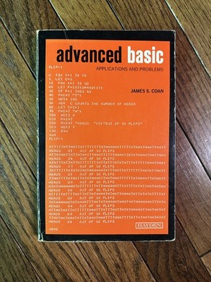 Vintage Programming Advanced BASIC Applications and Problems 1977 James S. Coan