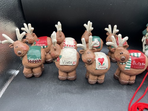 Vintage Limited Edition EDDIE WALKER Santa, Sleigh, Reindeer - UP, UP & AWAY - Picture 2 of 21