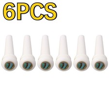 6x Bone Guitar Pin Unslotted String Peg Luthier Bridge White H03-N NEW